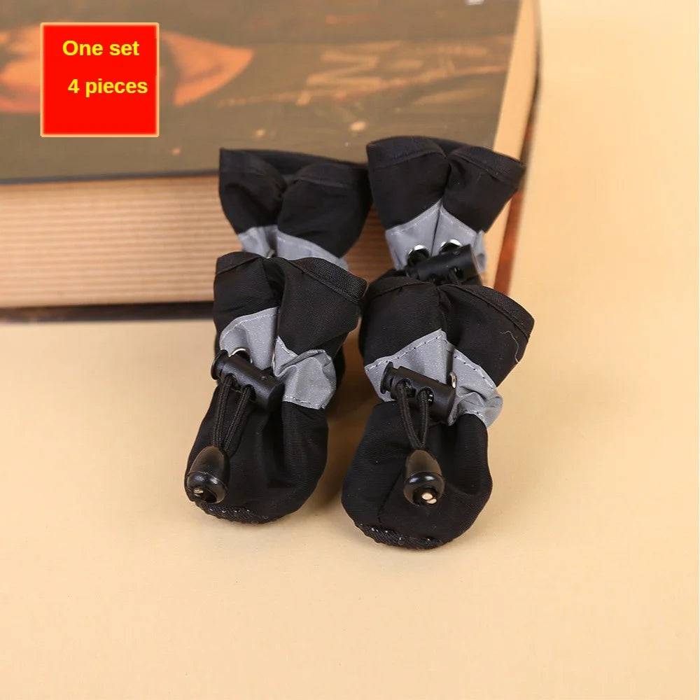 Cute 4pcs Water-Resistant Dog Boots for Small Dogs - Best Pet Parcel