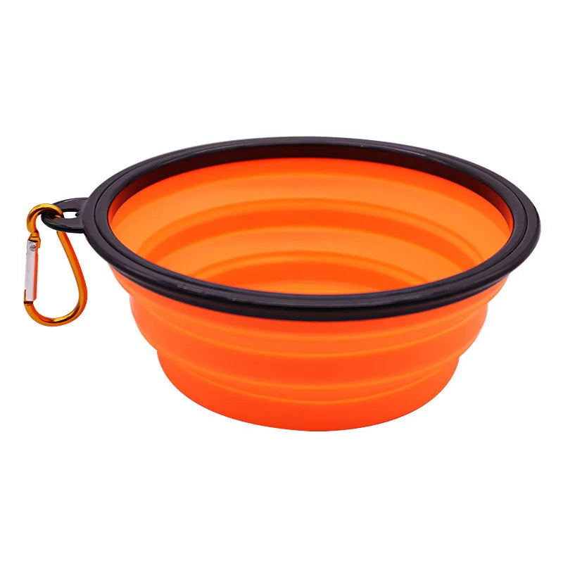Fantastic 350ml Portable Folding Pet Bowl with Keychain Clip - Best Pet Parcel