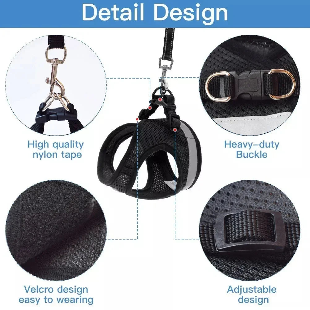 Incredibly Comfortable Dog Harness With Traction Rope - Best Pet Parcel