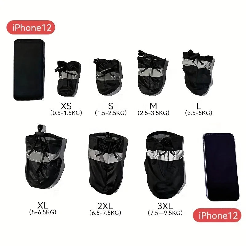 Cute 4pcs Water-Resistant Dog Boots for Small Dogs - Best Pet Parcel