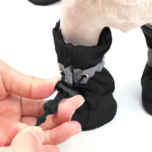 Cute 4pcs Water-Resistant Dog Boots for Small Dogs - Best Pet Parcel