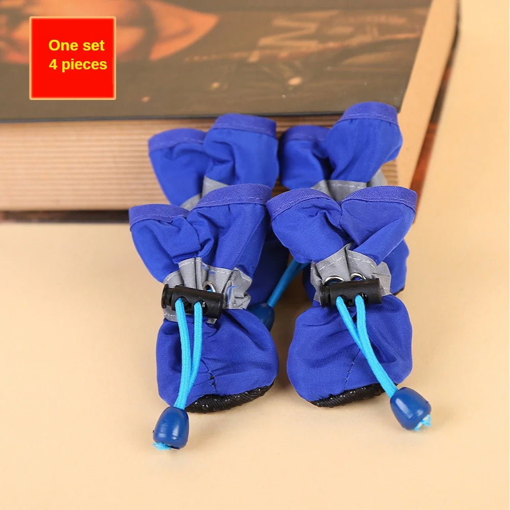 Cute 4pcs Water-Resistant Dog Boots for Small Dogs - Best Pet Parcel