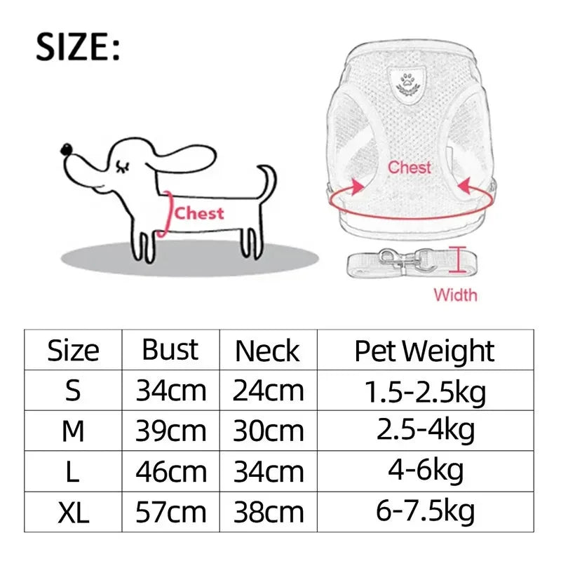 Incredibly Comfortable Dog Harness With Traction Rope - Best Pet Parcel
