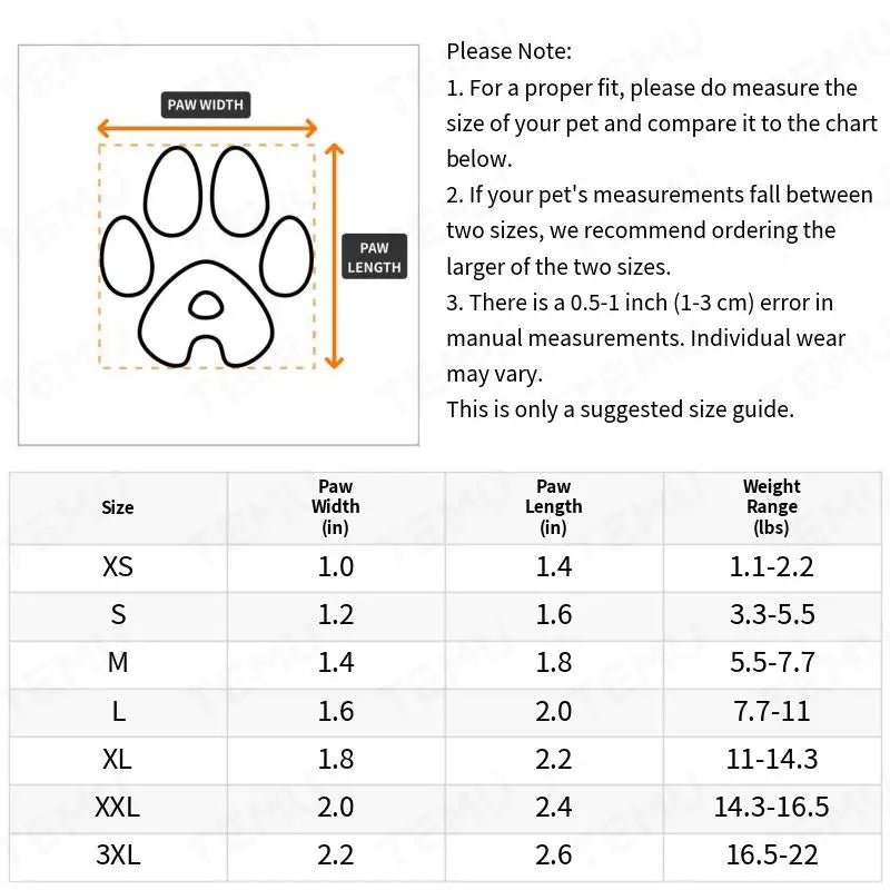 Cute 4pcs Water-Resistant Dog Boots for Small Dogs - Best Pet Parcel
